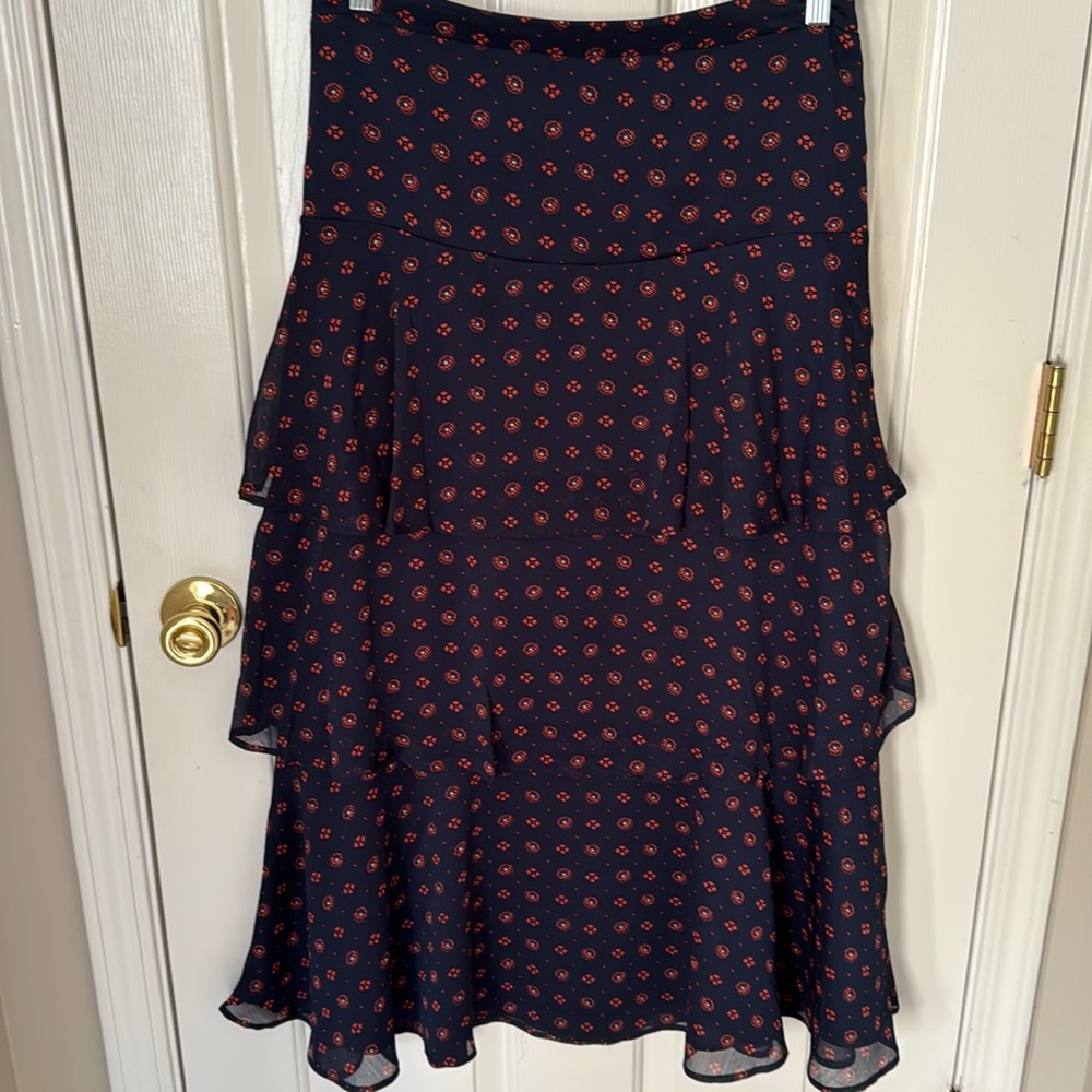 Ann Taylor tiered ruffled maxi skirt